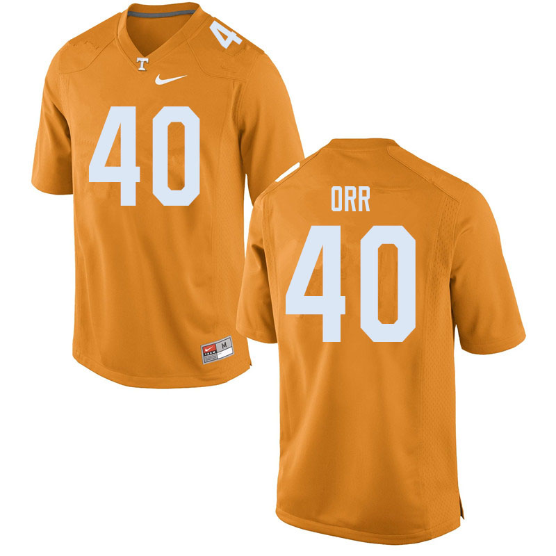Men #40 Fred Orr Tennessee Volunteers College Football Jerseys Sale-Orange - Click Image to Close